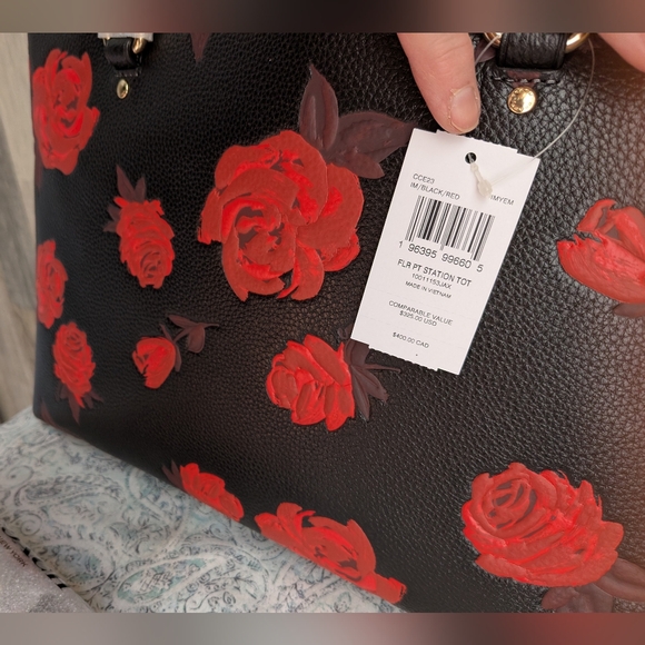 Coach Station Tote And Wallet Set NWT Rose Camo - Picture 8 of 16